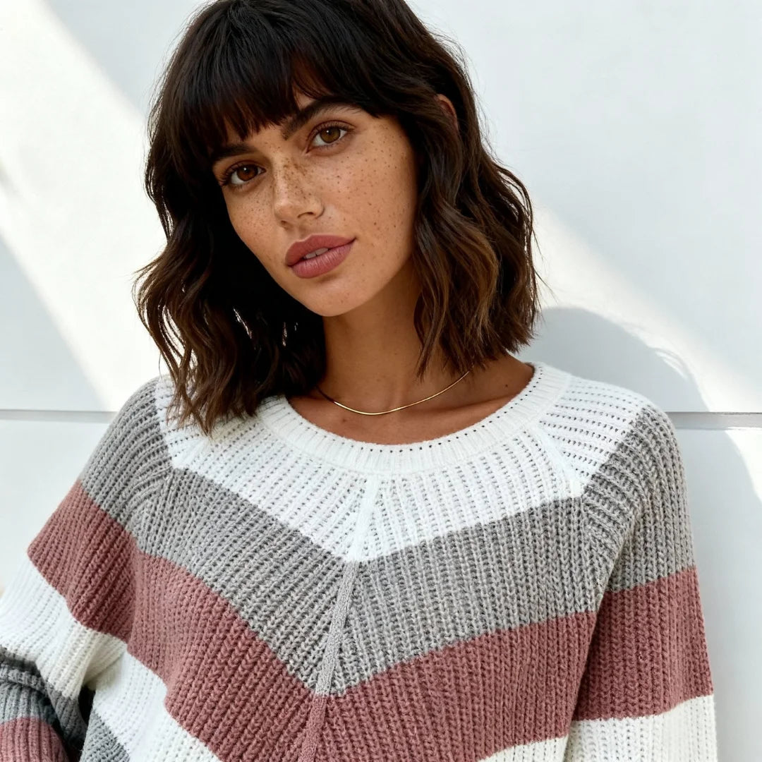 Millfield | Rosewood Chevron Jumper