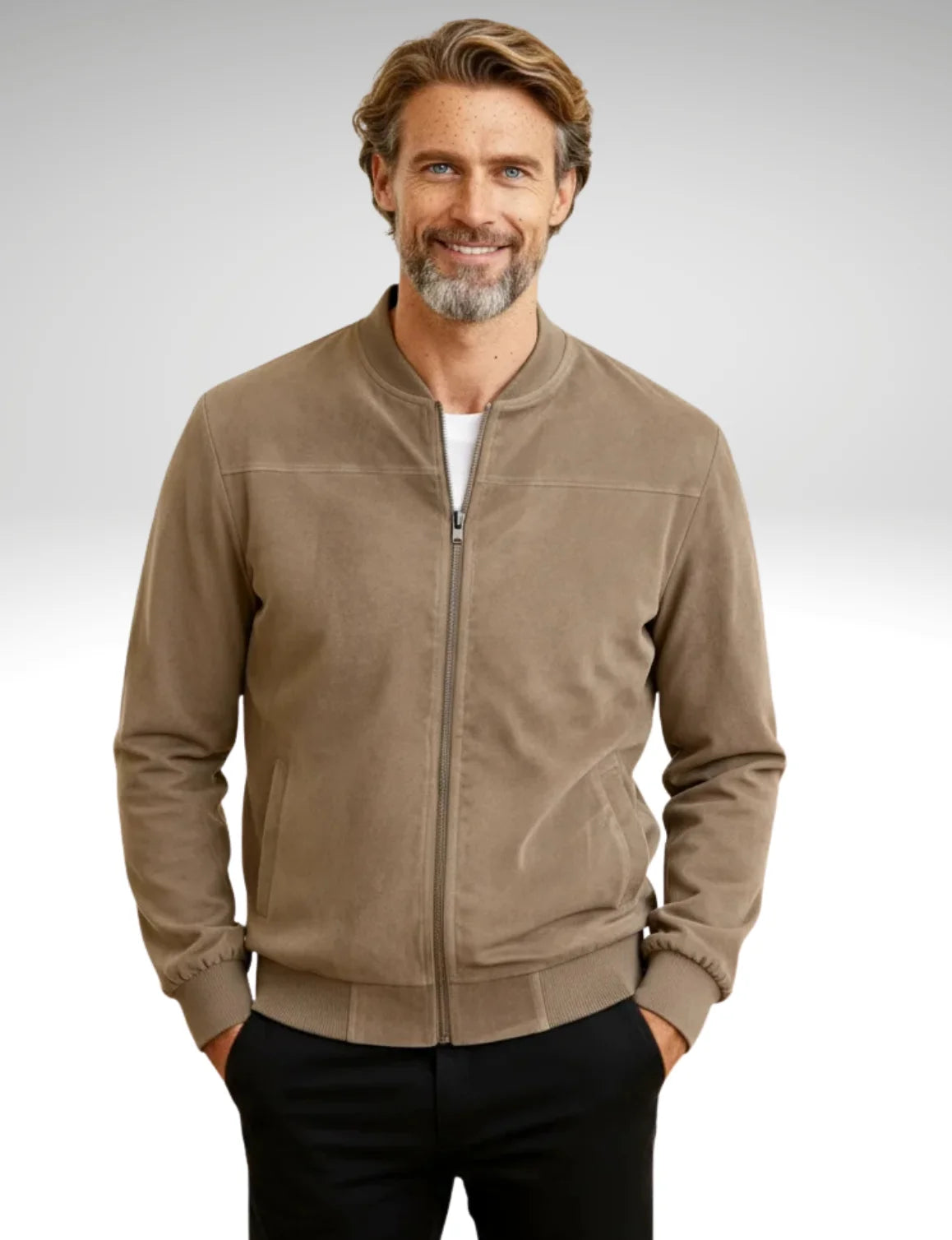 Millfield City Bomber Jacket — Minimal Stand Collar