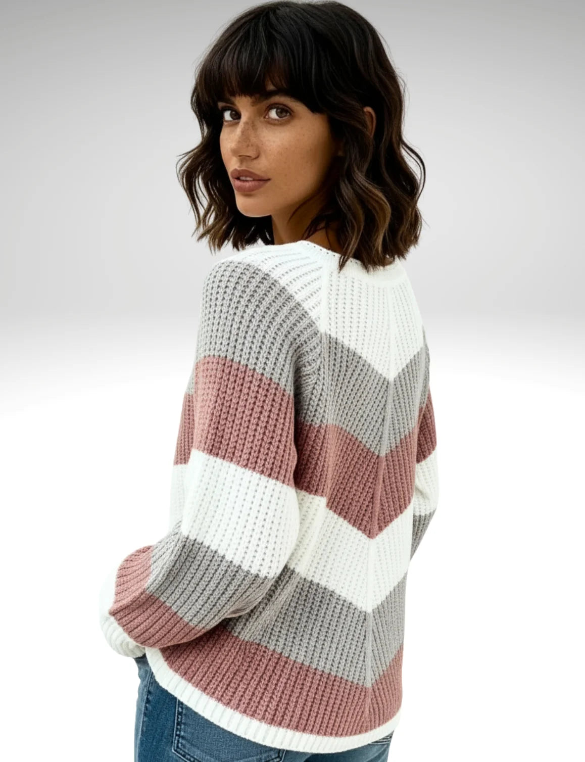 Millfield | Rosewood Chevron Jumper