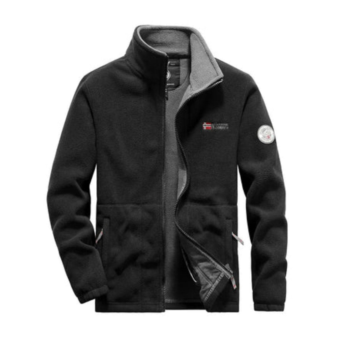 Millfield City Fleece Zip Jacket — Stand Collar