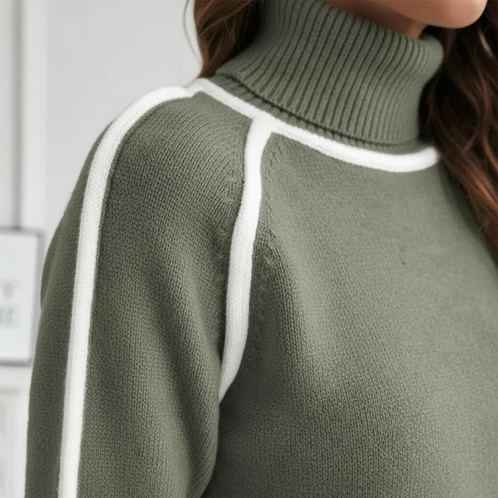 Millfield | Piped Turtleneck Jumper