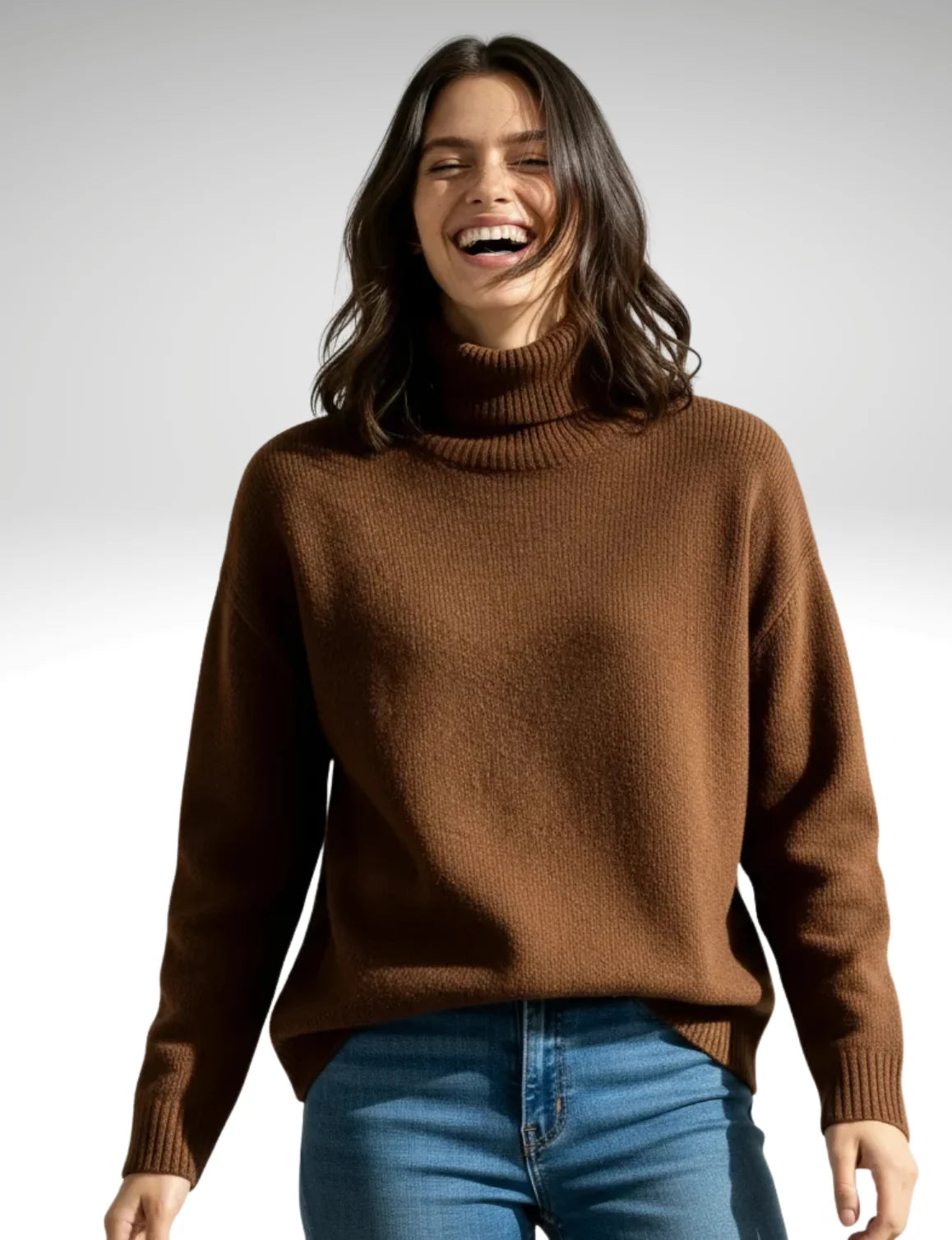 Millfield Oversized Roll-Neck Jumper