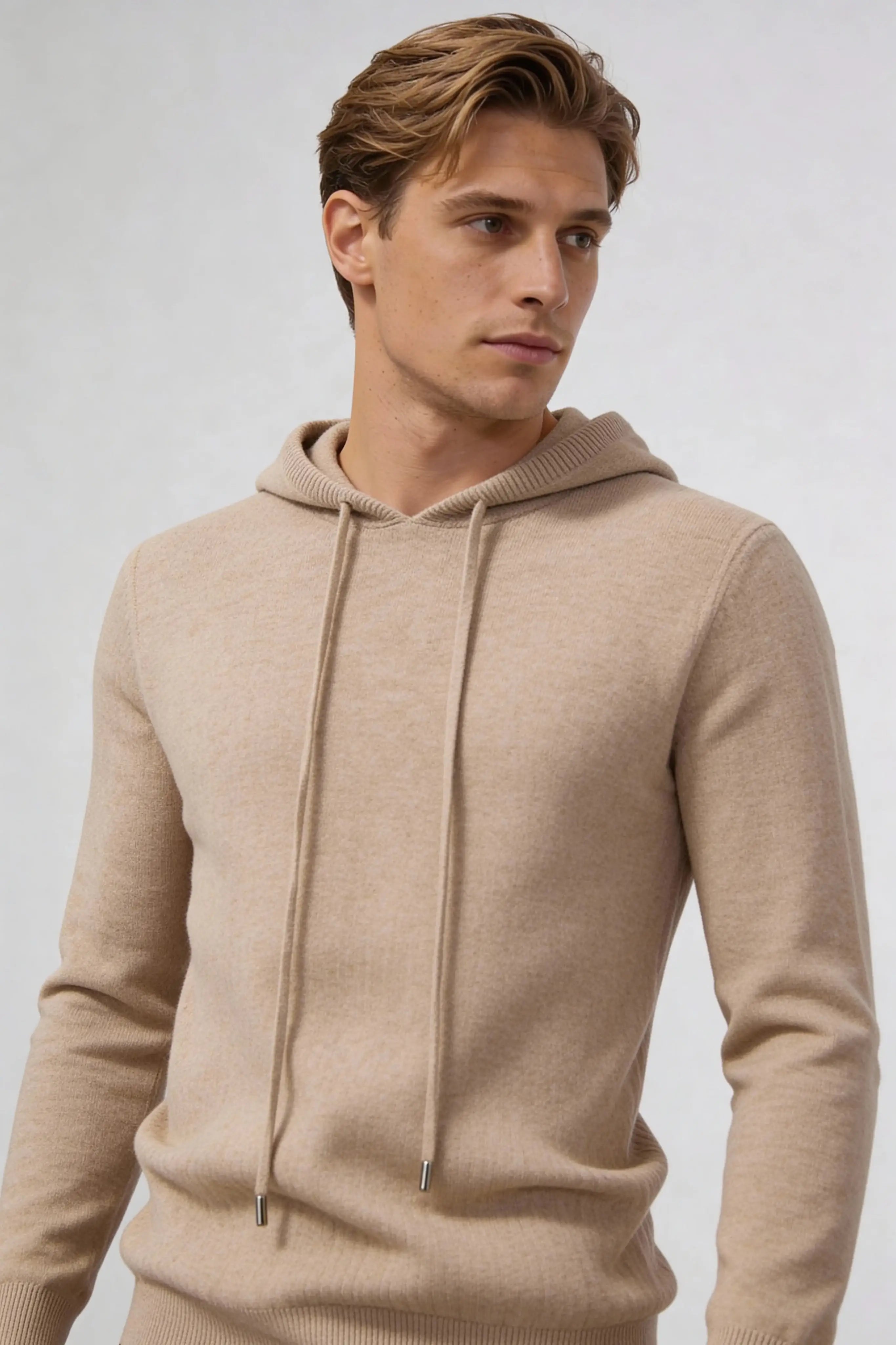 Millfield Oat Knit Hoodie