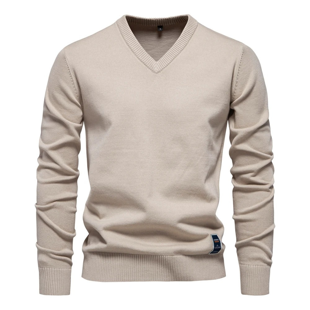 Millfield Studio Merino V‑Neck Jumper
