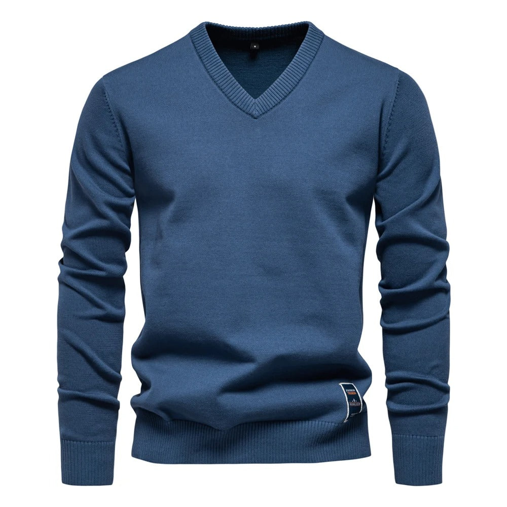 Millfield Studio Merino V‑Neck Jumper