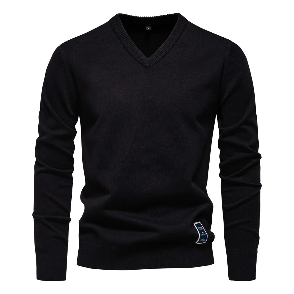 Millfield Studio Merino V‑Neck Jumper