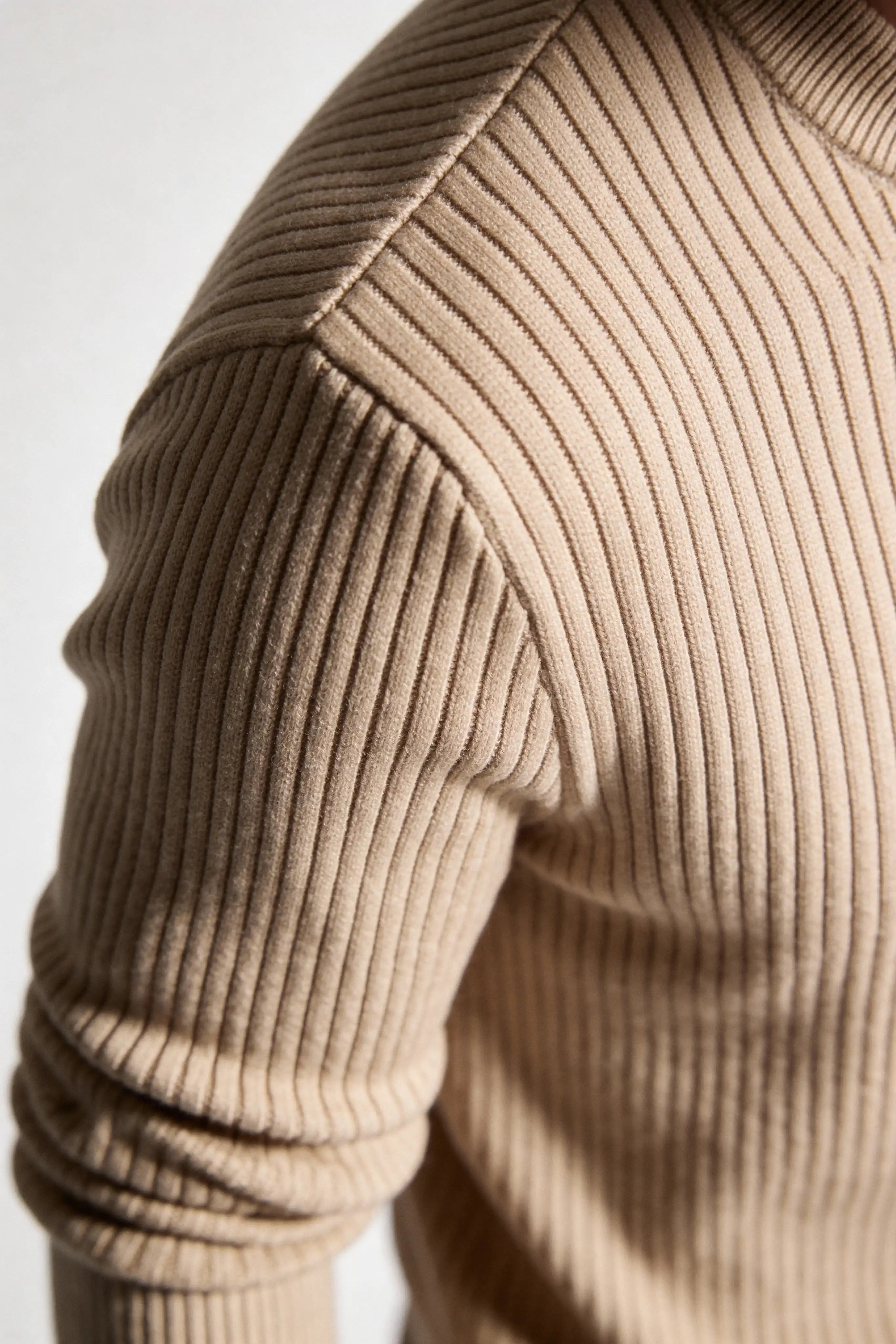 Millfield Stone Ribbed Henley