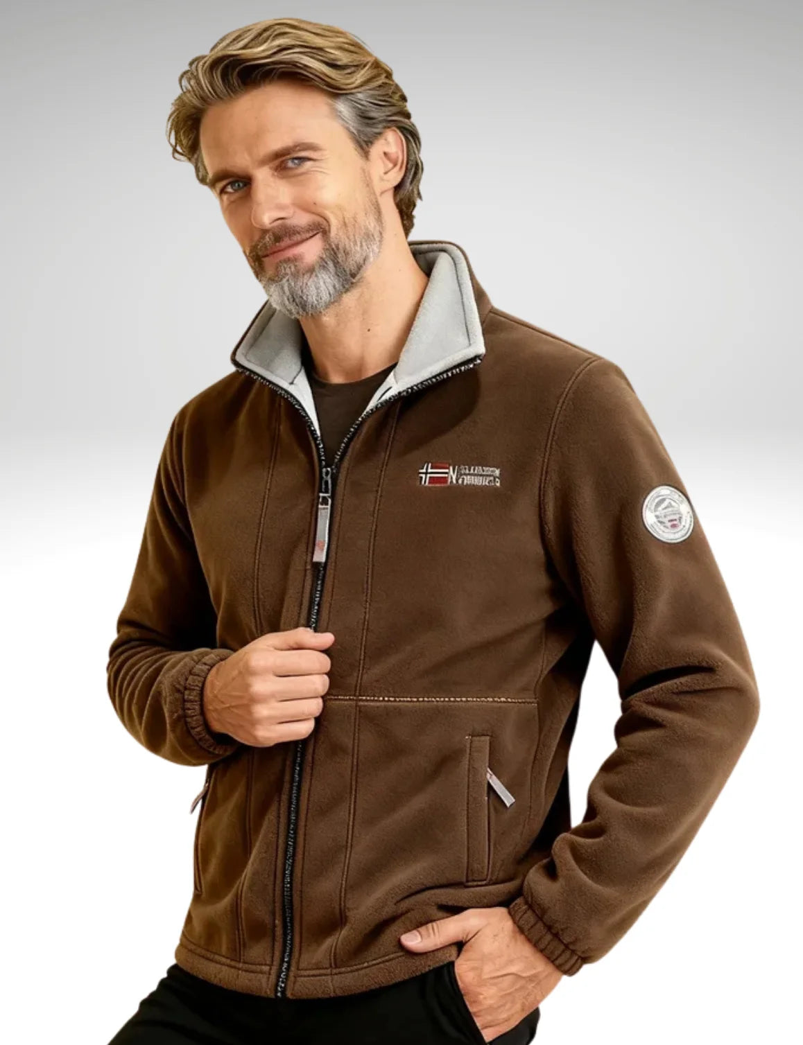 Millfield City Fleece Zip Jacket — Stand Collar