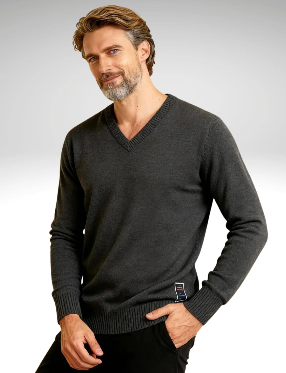 Millfield Studio Merino V‑Neck Jumper