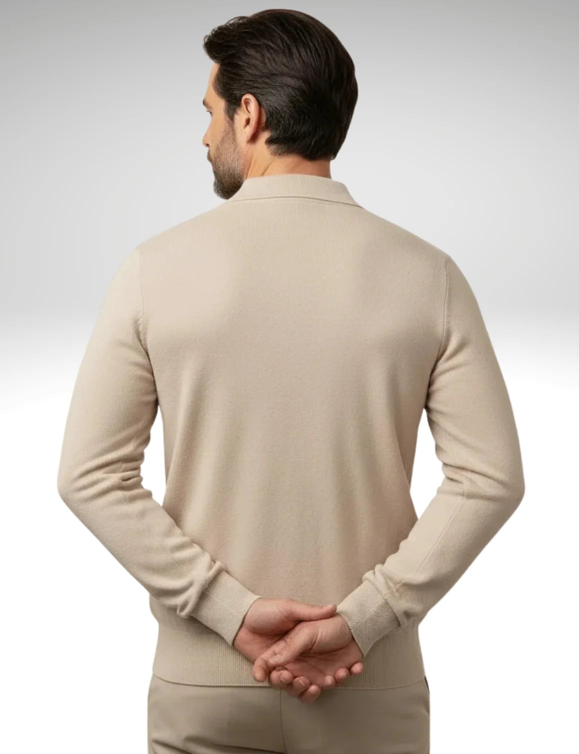 Millfield Chevron Polo‑Knit Jumper