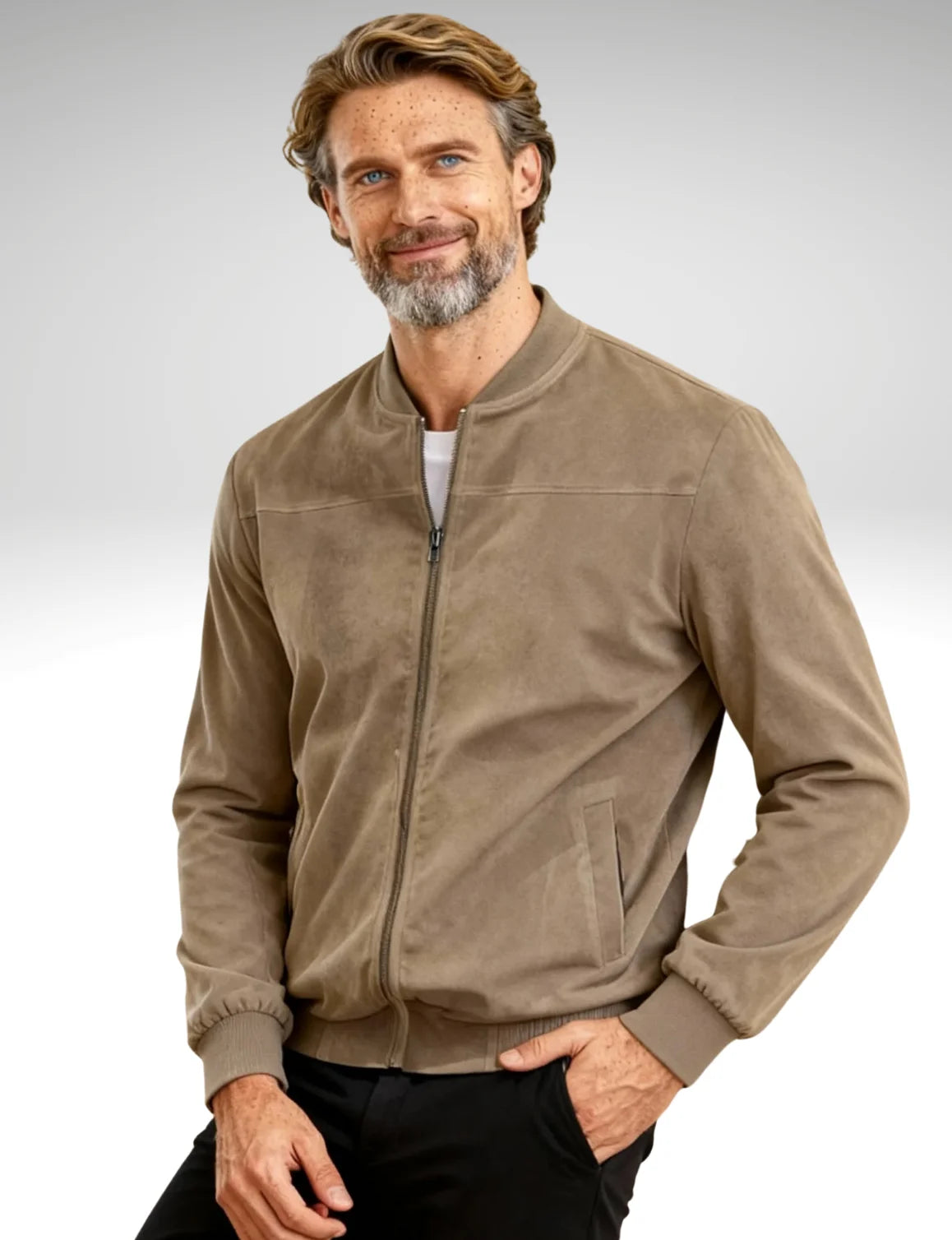 Millfield City Bomber Jacket — Minimal Stand Collar