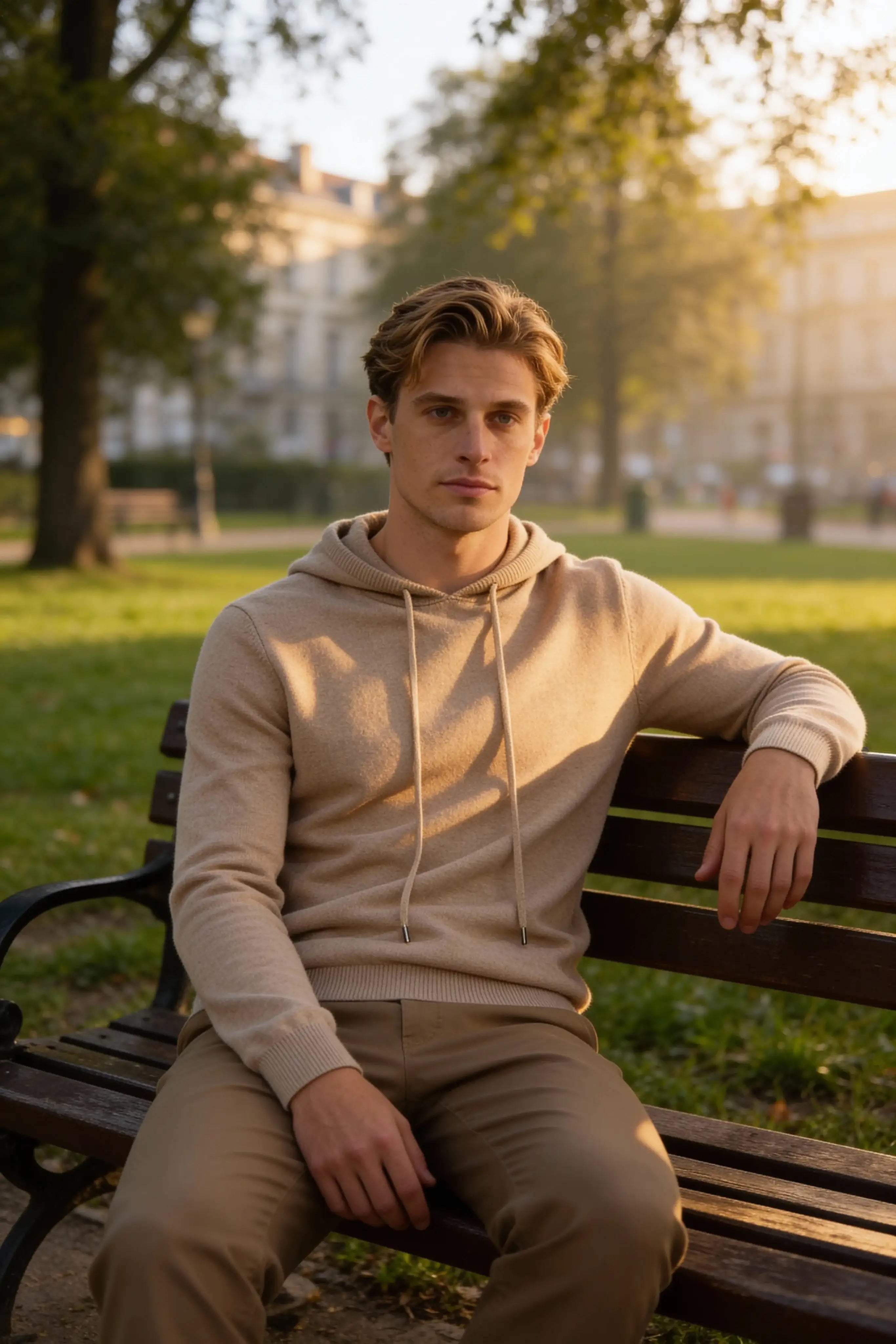 Millfield Oat Knit Hoodie