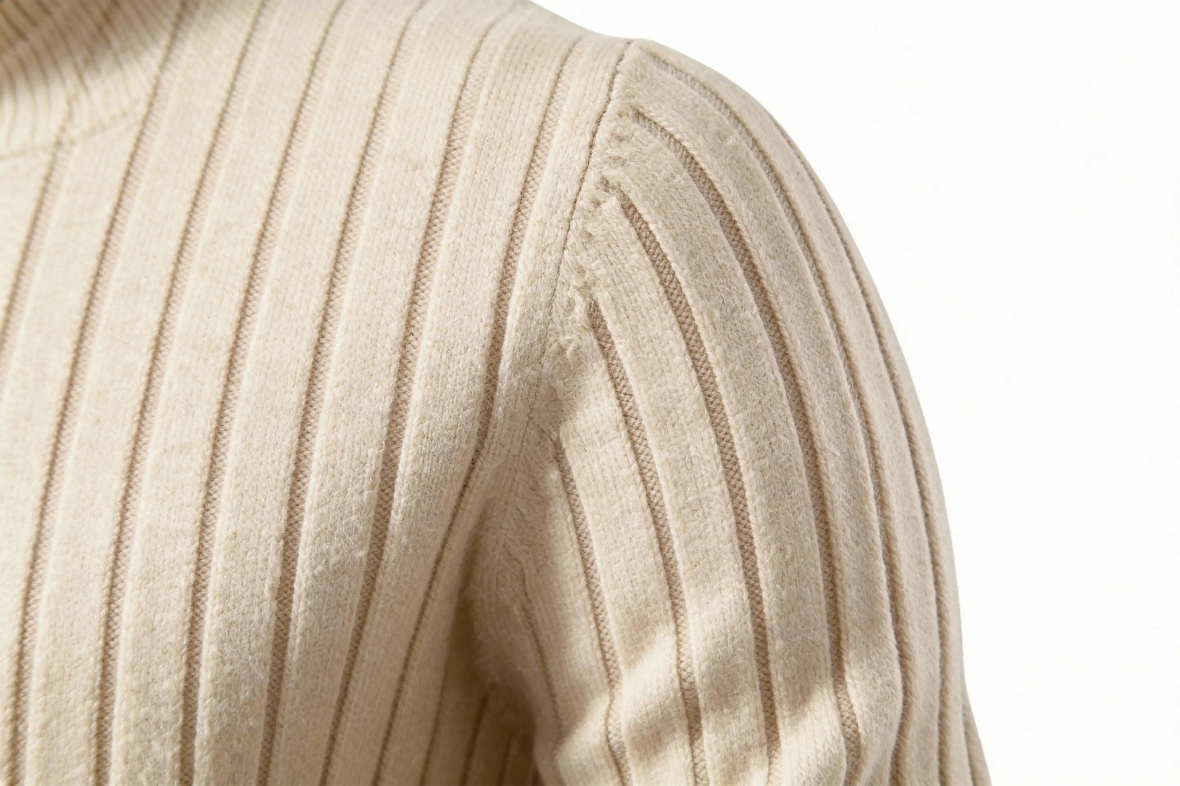 Millfield Stone Roll-Neck Jumper