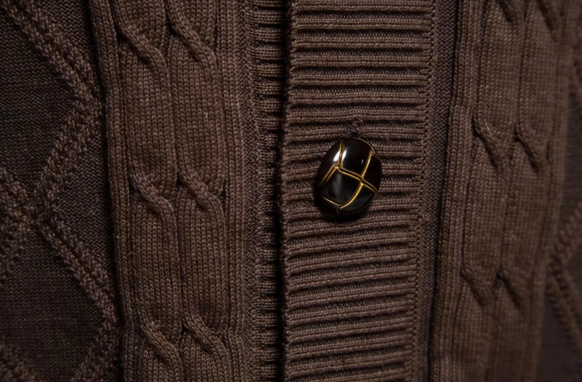 Millfield Oat Diamond Cardigan