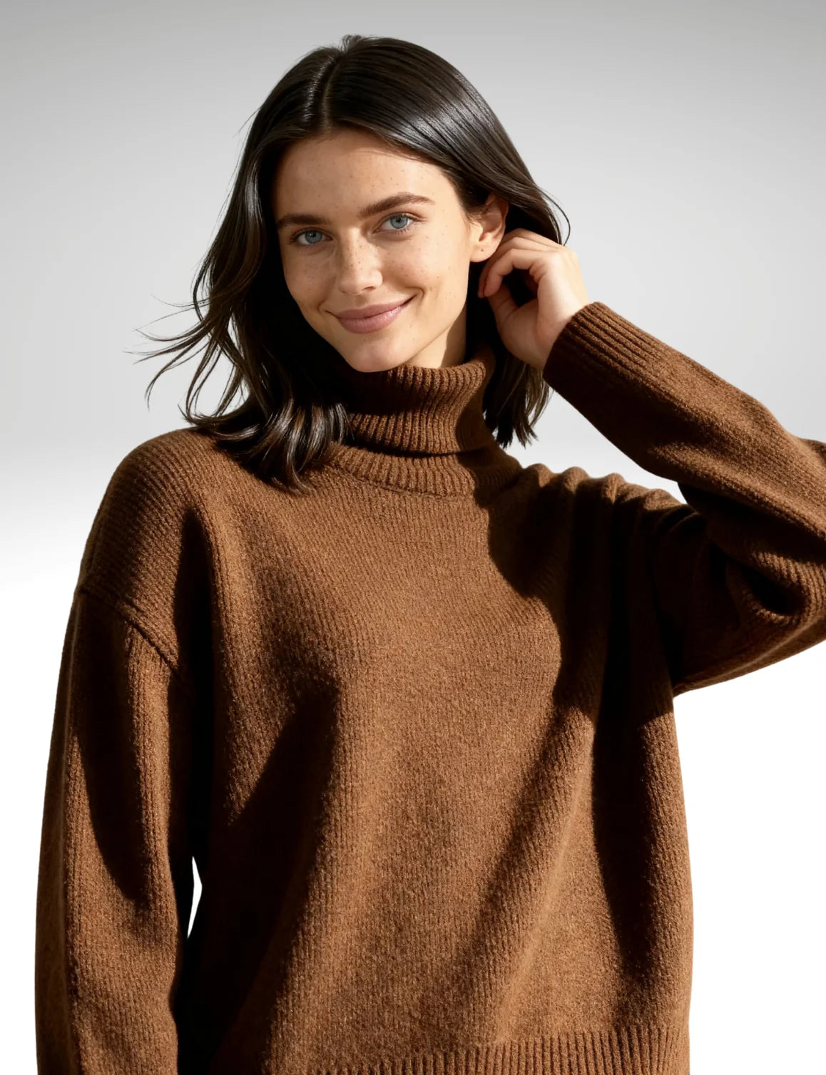 Millfield Oversized Roll-Neck Jumper