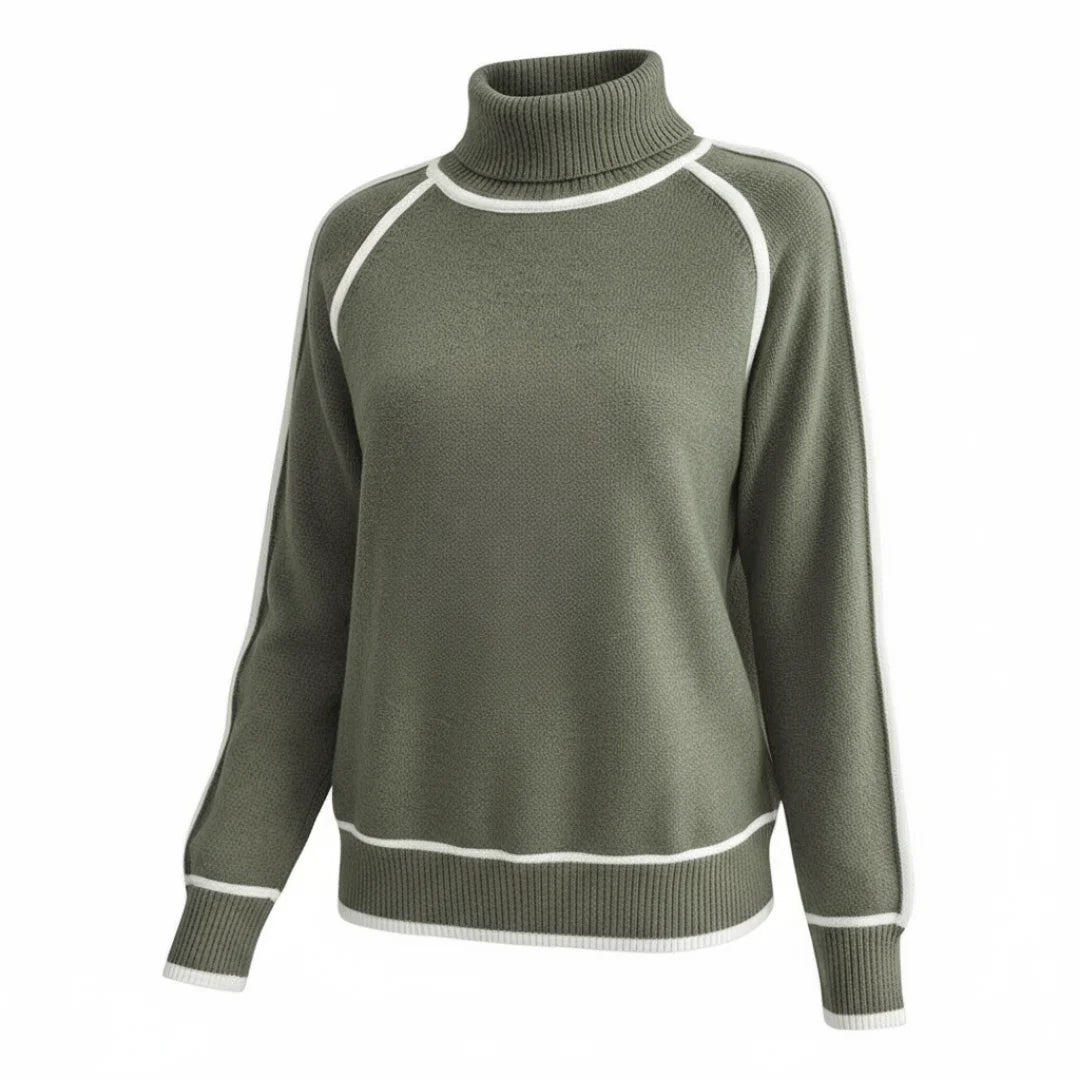 Millfield | Piped Turtleneck Jumper