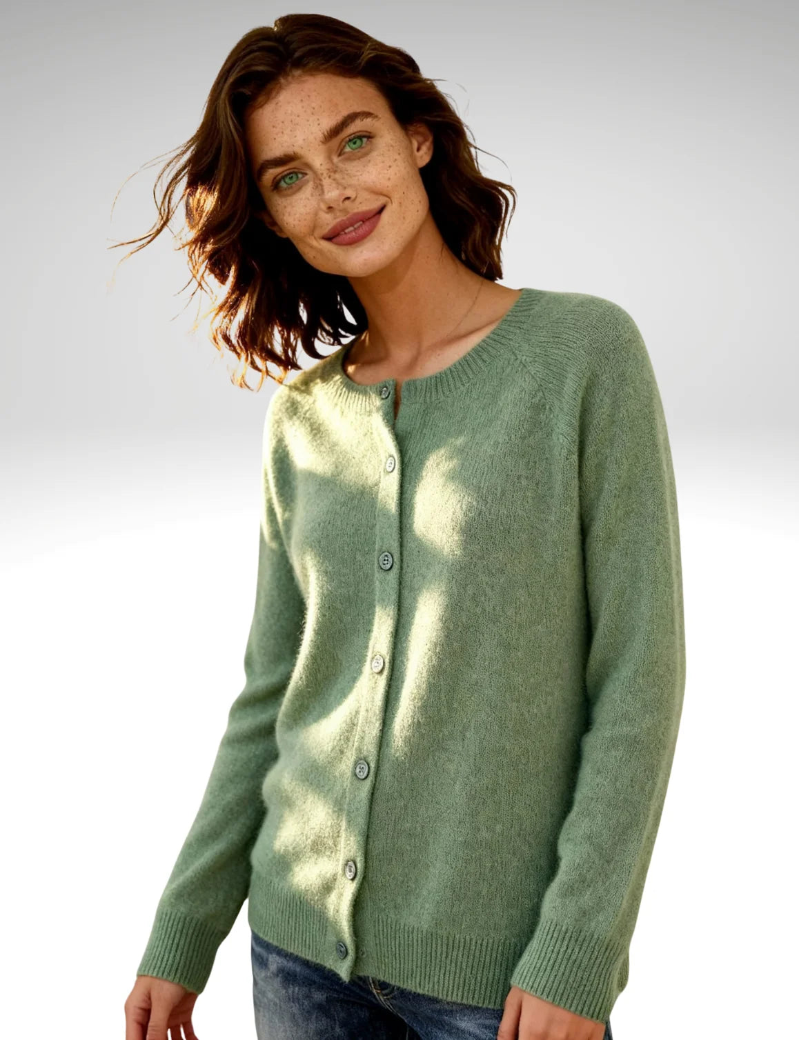 Millfield | Sage Crew Cardigan