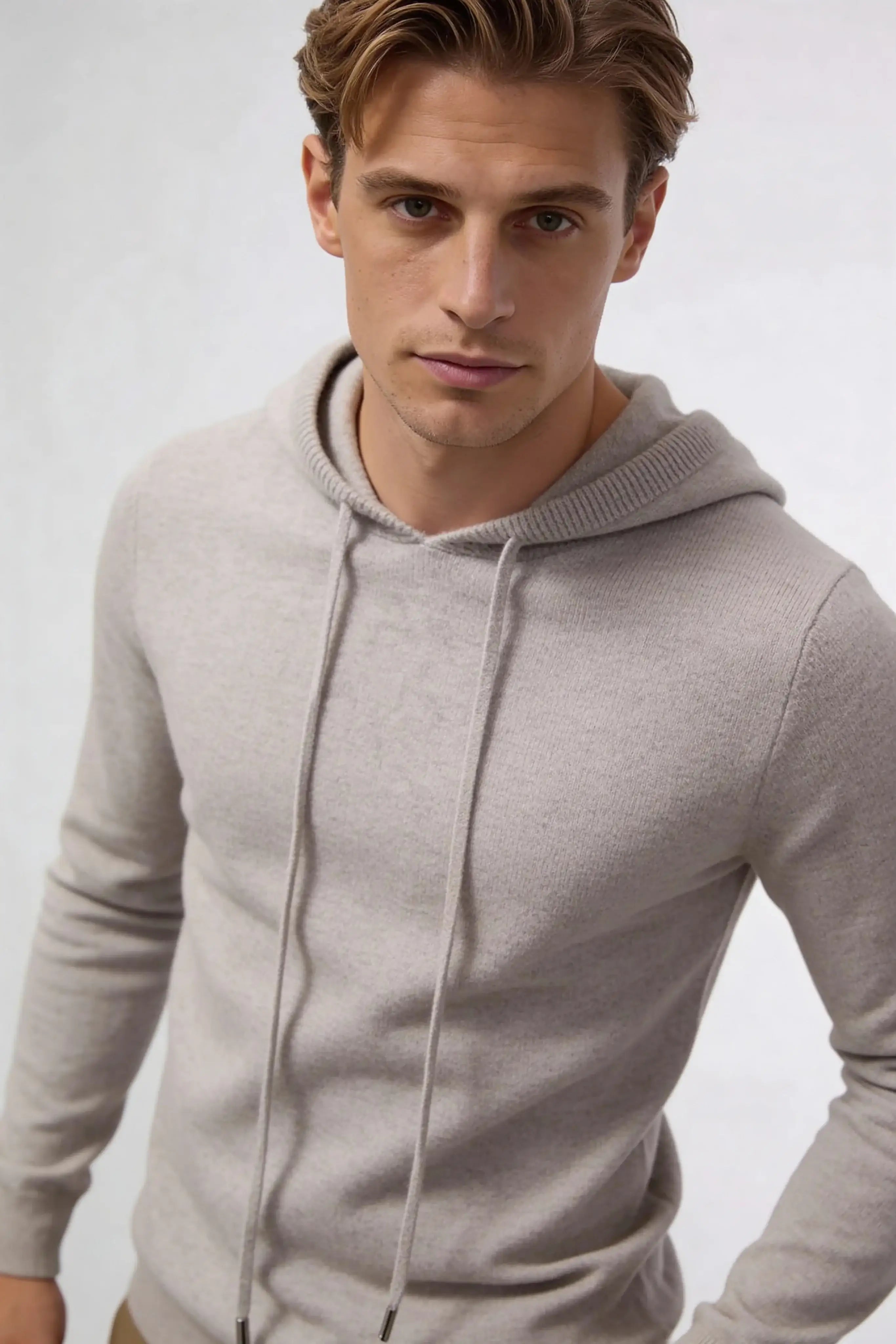 Millfield Oat Knit Hoodie