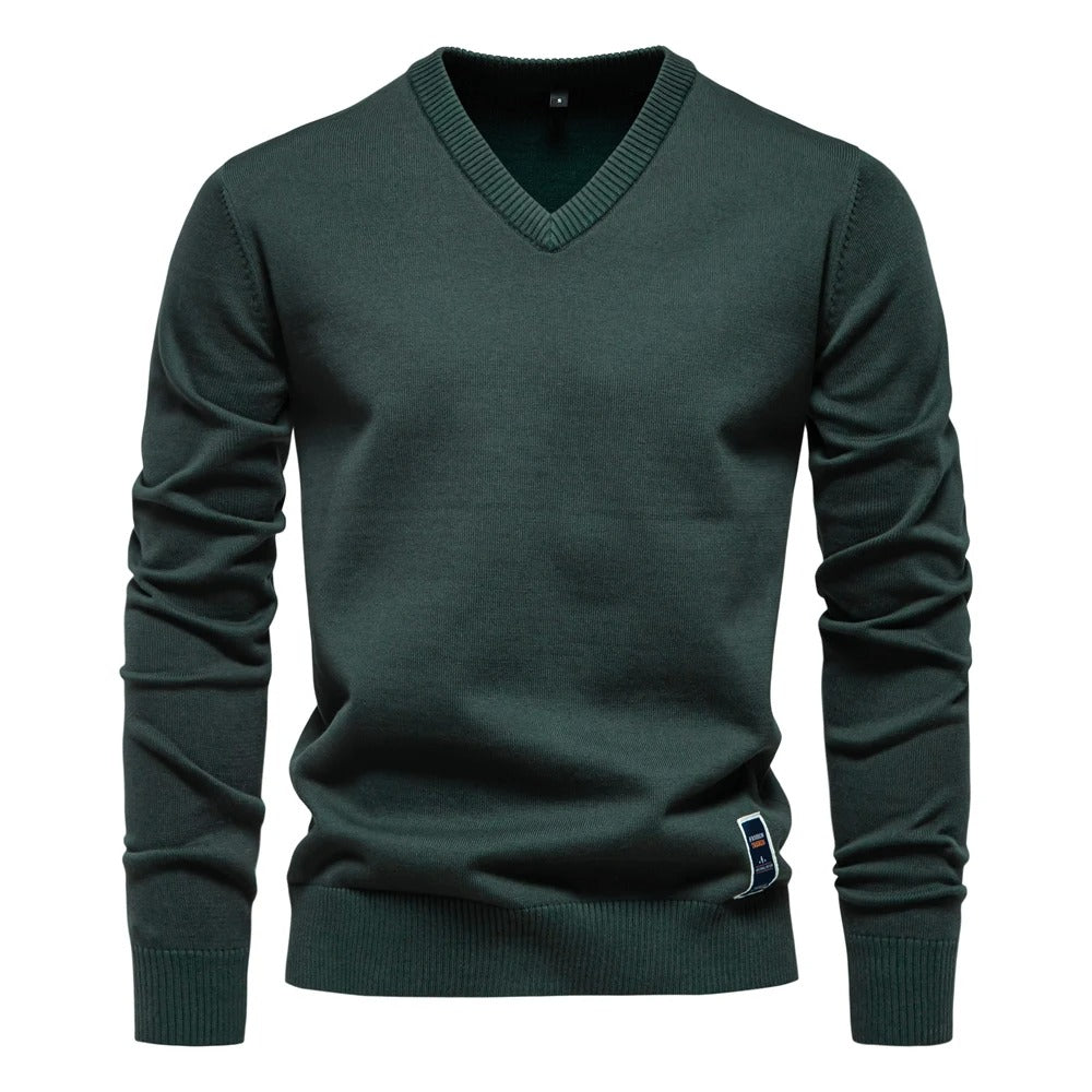 Millfield Studio Merino V‑Neck Jumper