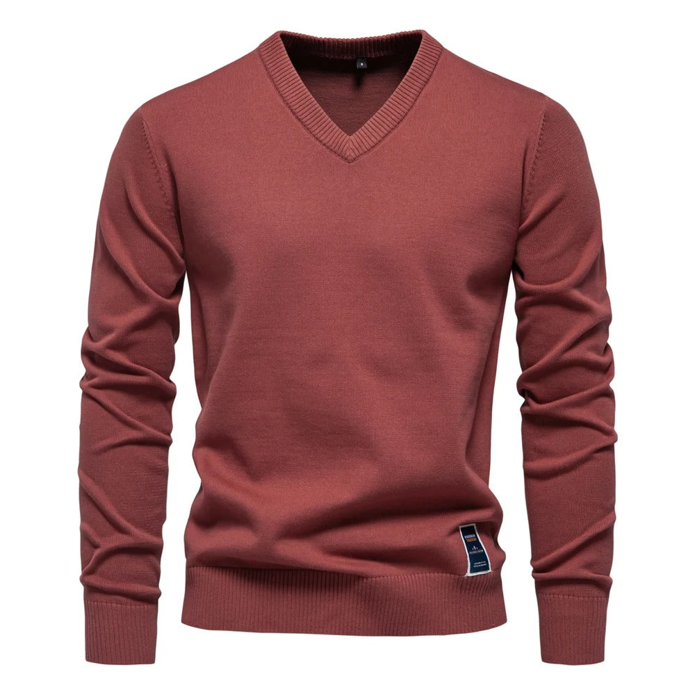 Millfield Studio Merino V‑Neck Jumper