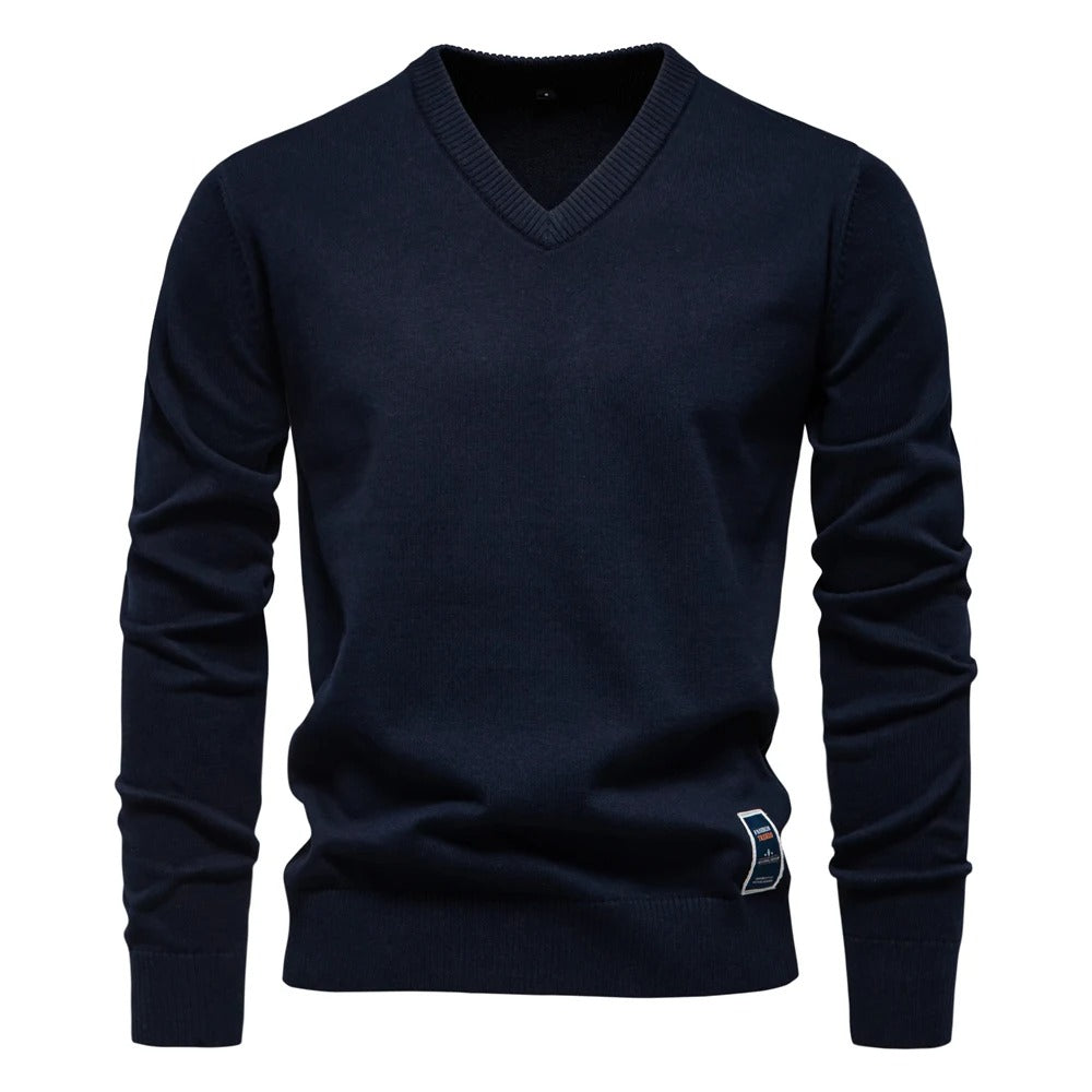 Millfield Studio Merino V‑Neck Jumper