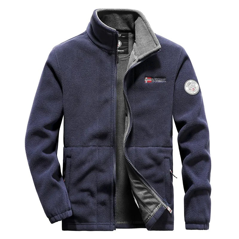 Millfield City Fleece Zip Jacket — Stand Collar