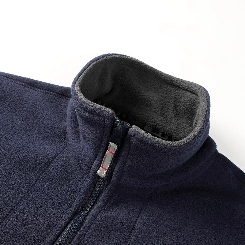 Millfield City Fleece Zip Jacket — Stand Collar