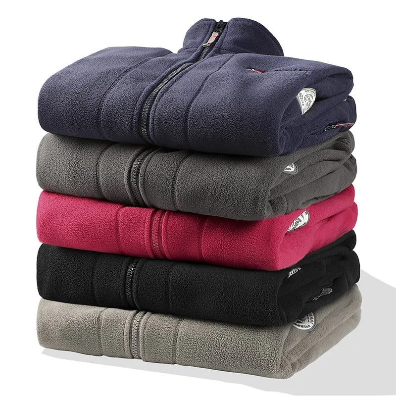 Millfield City Fleece Zip Jacket — Stand Collar